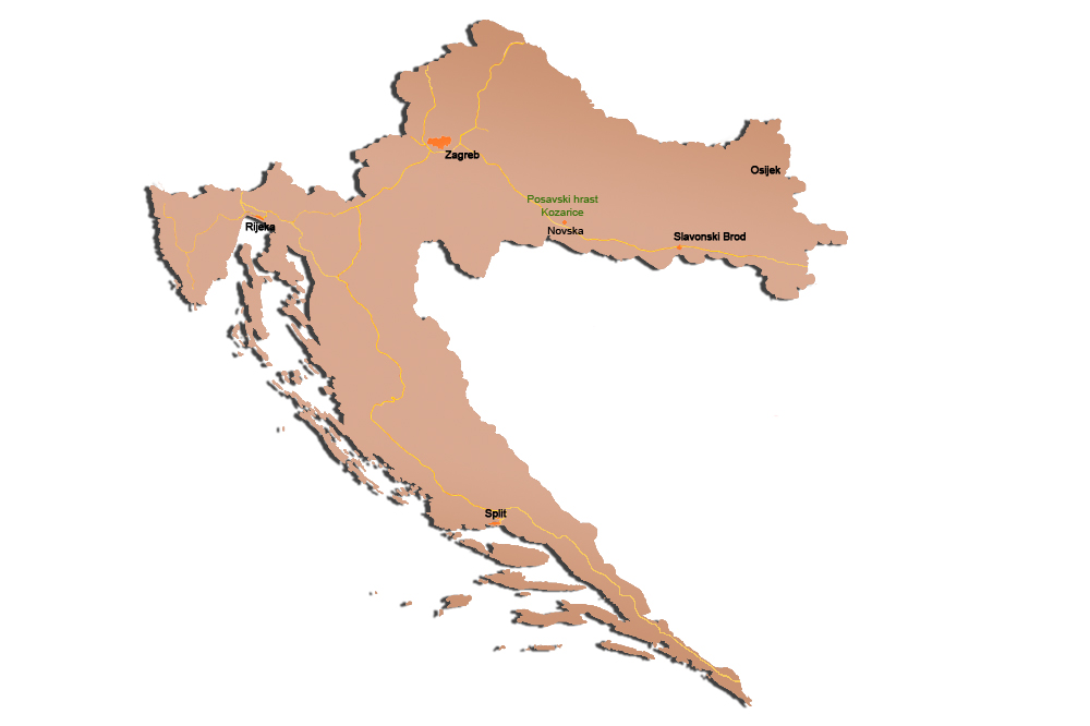 lipovljani karta hrvatske Posavski hrast d.o.o. lipovljani karta hrvatske